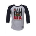 thumbnail image 1 of Men's California Republic Bear Half-Sleeve Baseball Shirt - Navy/White - M, 1 of 1