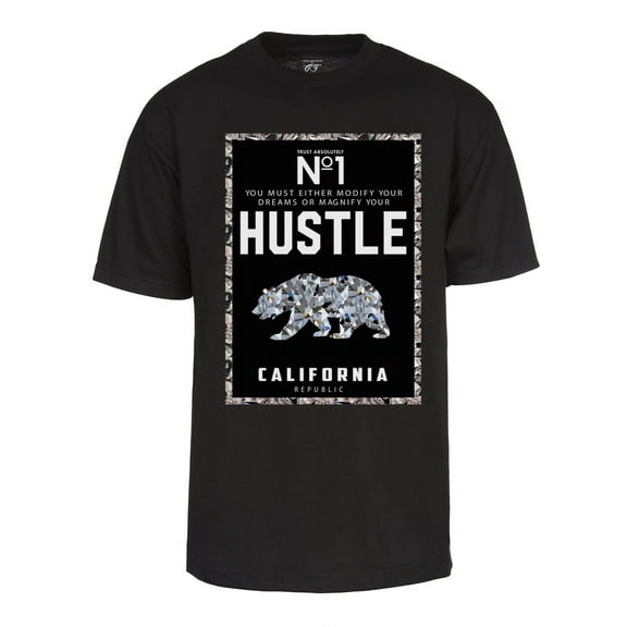 Men's California Republic Hustle Short-Sleeve T-Shirt - Black, 3X-Large