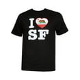 thumbnail image 1 of Men's California Republic I Heart SF Black T-Shirt - Small, 1 of 1