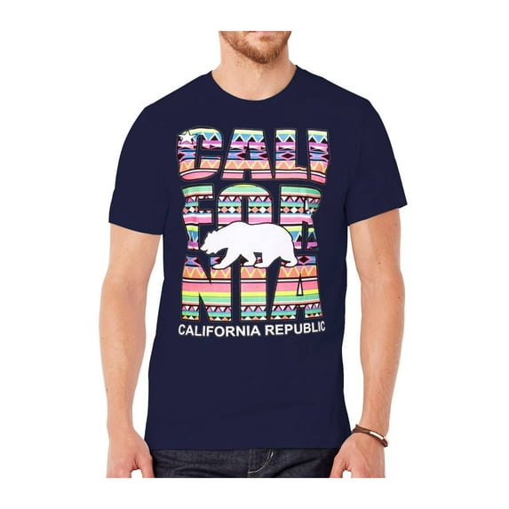 Men's California Republic Tribal Short-Sleeve T-Shirt - Navy - 4X-Large