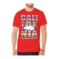 thumbnail image 1 of Men's California Republic Tribal Short-Sleeve T-Shirt - Red - Medium, 1 of 1