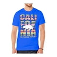 thumbnail image 1 of Men's California Republic Tribal Short-Sleeve T-Shirt - Royal - 2X-Large, 1 of 1