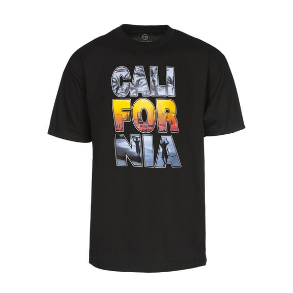 Men's California Scenery Black Short-Sleeve T-Shirt - 3X-Large