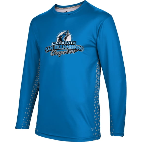 Men's California State University San Bernardino Geometric Long Sleeve Tee