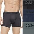 thumbnail image 1 of Men's Calvin Klein 3-Pack Microfiber Stretch Boxer Briefs Color: Black Turb Size: XL, 1 of 4