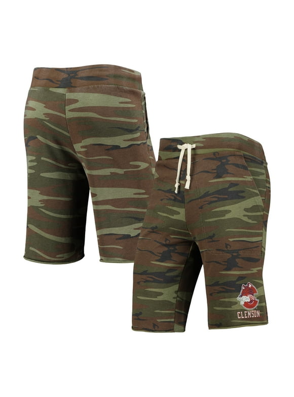 Men's Camo Alternative Apparel Clemson Tigers Victory Lounge Shorts