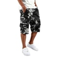 thumbnail image 1 of Men's Camo Cargo Shorts Elastic Waist with Multi-Pockets for Summer Casual Outdoor Work, 1 of 6