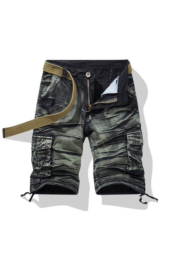Men's Camo Cargo Shorts Relaxed Fit Multi-Pocket Outdoor Sports Shorts Daily Casual Work Shorts