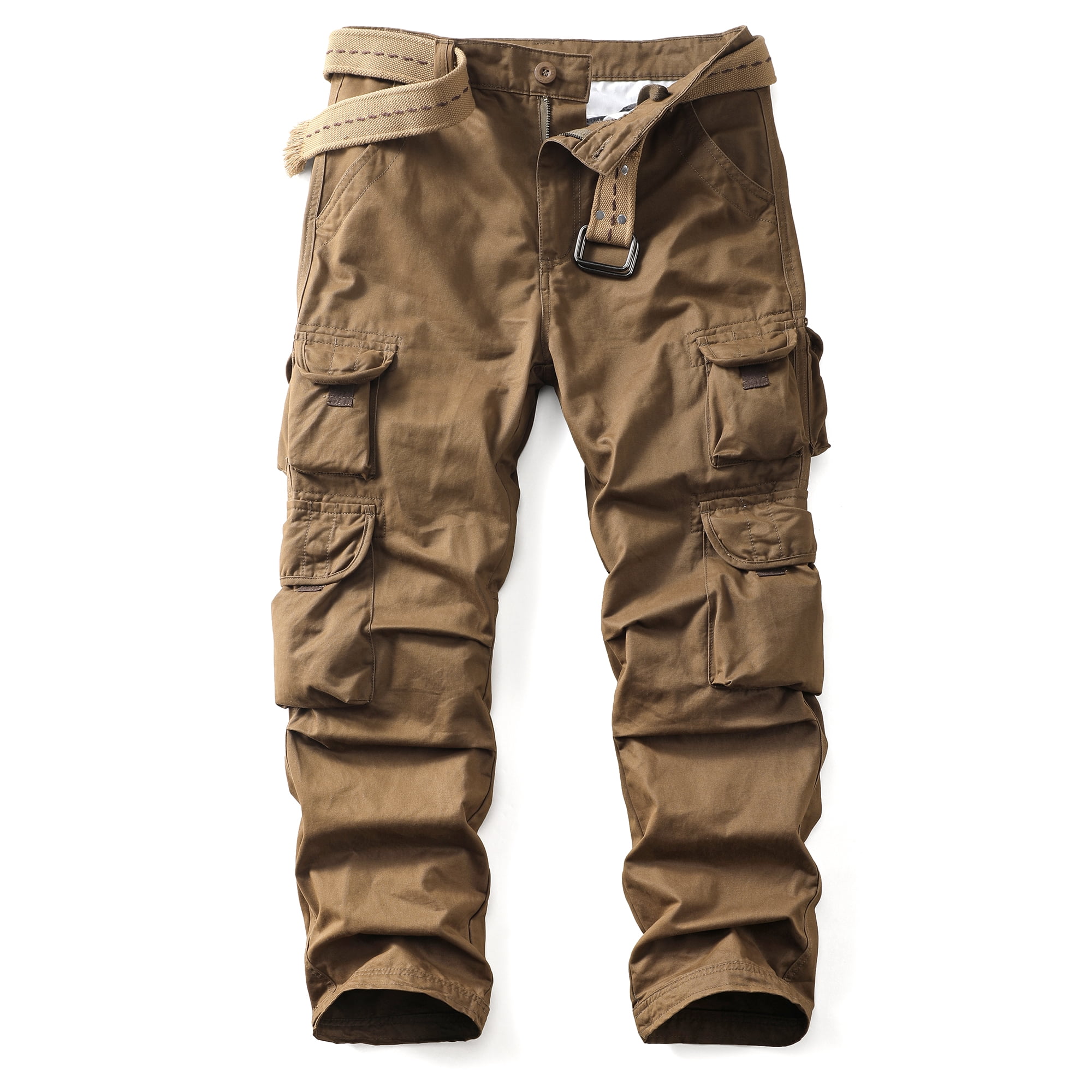 Shorten Ripstop Pants AKARMY Men's Camo Cargo Work Pants Cotton Tactical Ripstop Casual ...