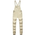thumbnail image 1 of Men's Camo Denim Bib Overalls Suspenders Casual Slim Fit Rompers Trousers Skinny Jumpsuit with Pockets, 1 of 4