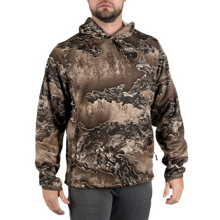Men's Camo Hunting Performance Hoodie Pullover Sweatshirt by Realtree, Sizes S-3XL