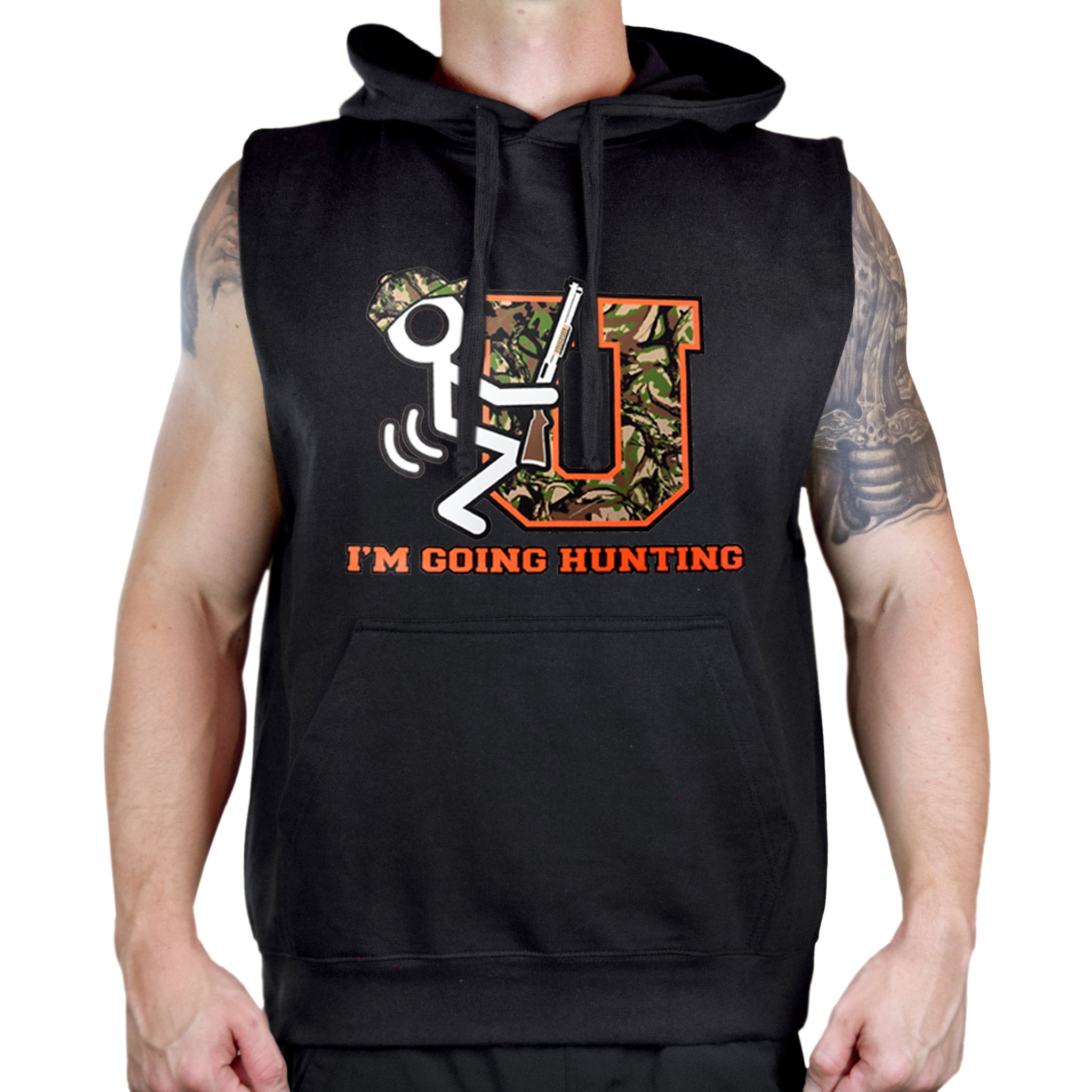Interstate apparel sleeveless hoodie hotsell