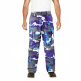 thumbnail image 1 of Men's Camo Military Tactical Work Combat Army Slim Fit Twill Cargo Pants (6CP01 - Purple Camo, 54,30), 1 of 2