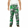 thumbnail image 1 of Men's Camo Military Tactical Work Combat Army Slim Fit Twill Cargo Pants (MHLP104 - Green/White Camo, 34,30), 1 of 1