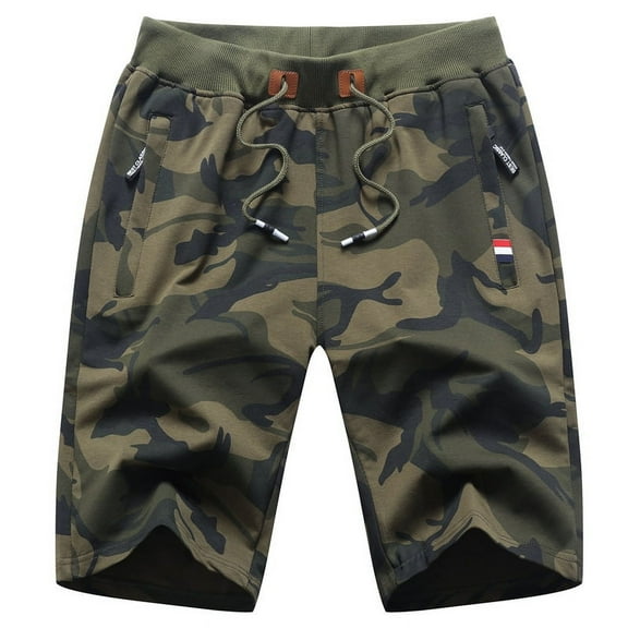 Men's Camo Shorts Quick-Dry Shorts for Casual Beach and Outdoor Activities