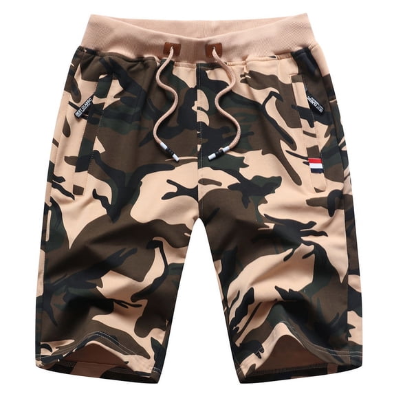 Men's Camo Shorts Quick-Dry Shorts for Casual Beach and Outdoor Activities