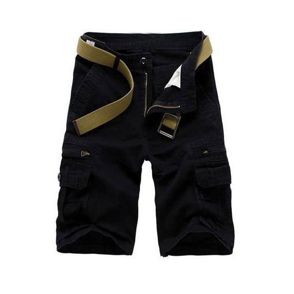Men's Camo Shorts Ripstop Cargo Shorts Casual Trousers Relaxed Fit Outdoor Camouflage Casual Shorts with Multi-Pocket