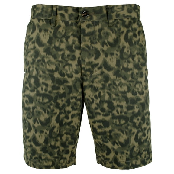 Men's Camo Stretch Flat Front Shorts 36