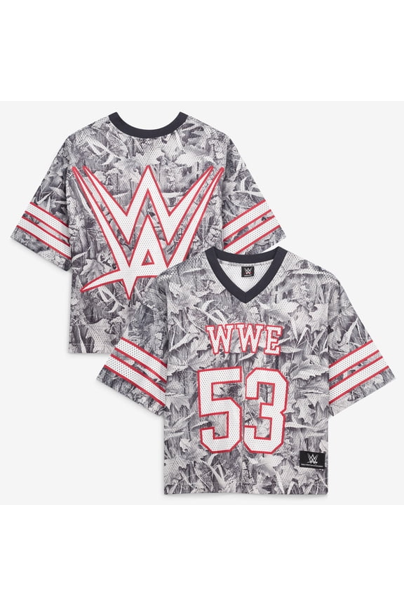 Men's Camo WWE Mesh V-Neck Jersey