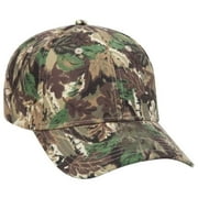 Men s Camouflage 6 Panel Adjustable Low Profile Baseball Cap, Light Loden/Brown/Kelly