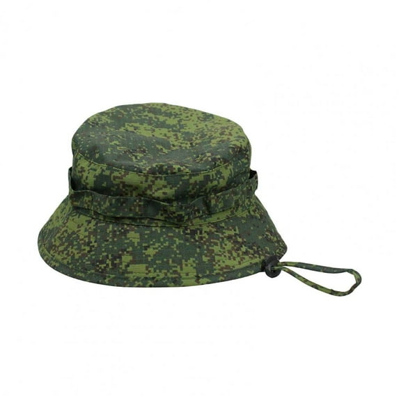 Men's Camouflage Boonie Hats 3D Leaves Camo Cap Ghillie Caps Hunter Sniper Hats Fishing Sunshade Hunting Accessories (D)