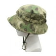 thumbnail image 1 of Men's Camouflage Boonie Hats 3D Leaves Camo Cap Ghillie Caps Hunter Sniper Hats Fishing Sunshade Hunting Accessories (E), 1 of 7