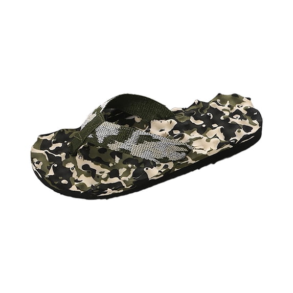 Men's Camouflage Flip Flops Non Slip Quick Dry Summer Beach Slippers Lightweight Comfortable Thong Sandals For Men Footwear Summer Beach Walking Thong Cushion Sandals Slip On Indoor Outdoor