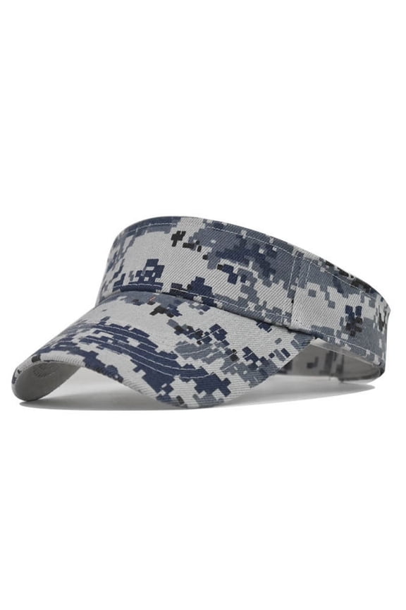 Men's Camouflage Summer Sun Hats Tactical Army Empty Top Visor Cap Women Adjustable Outdoor Sports Cycling Tennis Cap Beach Hat