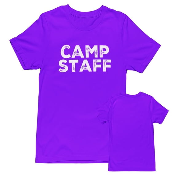 Men's Camp Staff Tee NR, Front Only, Purple, 5XL