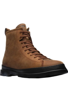Men's Camper Brutus Combat Ankle Boot Brown Nubuck 40 M
