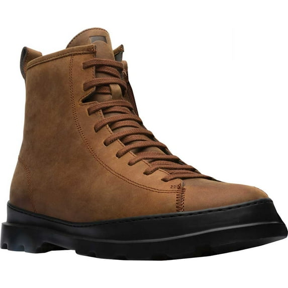 Men's Camper Brutus Combat Ankle Boot Brown Nubuck 46 M