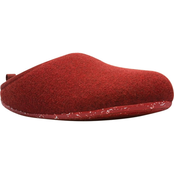 Men's Camper Wabi Clog Slipper Red Brown Natural Wool 41 M