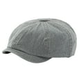 thumbnail image 1 of Men's Can Wear Beret Washed Denim Material Cap Couple Literary Painter Hat Retro Newsboy Cap, 1 of 5