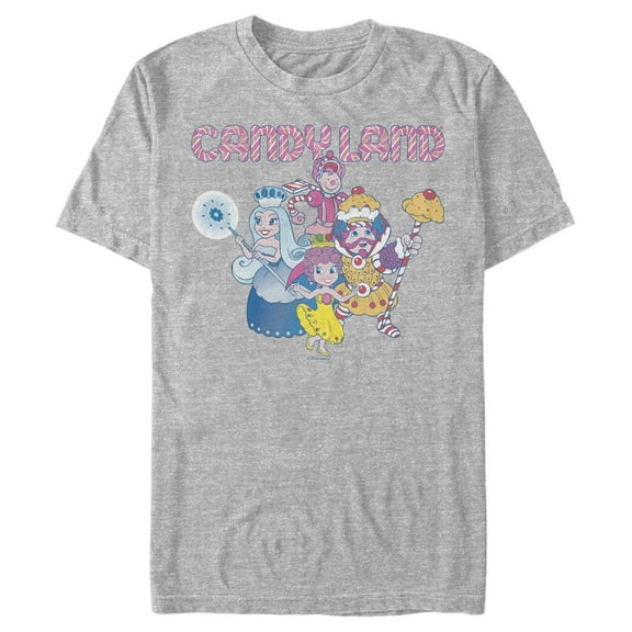 Men's Candy Land Sweet Board Game Characters Graphic T-Shirt