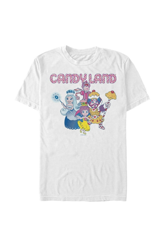 Men's Candy Land Sweet Board Game Characters Graphic T-Shirt