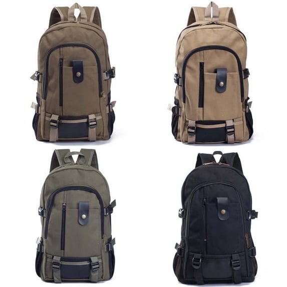 Men’s Canvas Backpack | Travel & Leisure Bag – Water-Resistant, Multi-Compartment, Adjustable Straps, Classic Design, Lightweight, Durable, Fits Essentials, Versatile for Commute & Everyday Use