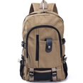 thumbnail image 1 of Men’s Canvas Backpack for School and Travel, Water Resistant Laptop Daypack with Multiple Compartments for Middle School Students and Daily Commute, 1 of 2