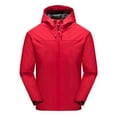 thumbnail image 1 of Men's Canvas Cotton Military Casual Field Jacket Outerwear Men Fall Thin Coat Windproof Single-Layer Casual Long Sleeved Solid Color Hooded Top, 1 of 9