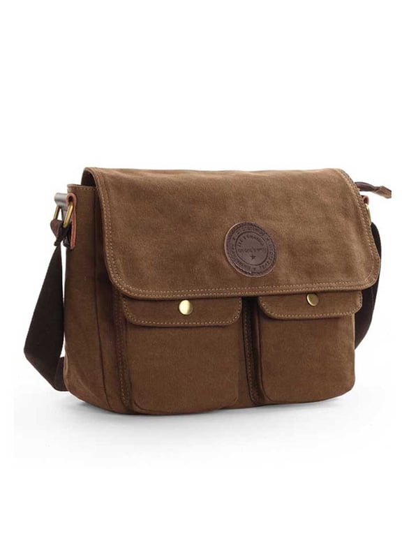 Men's Canvas Cross Body Bag Messenger Shoulder Book Bags School Satchel Vintage