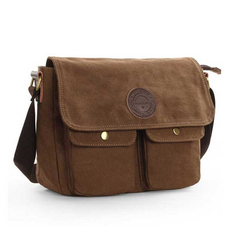 WalletbyRain, Men's Canvas Crossbody Messenger Bag WalletbyRain, Men's Canvas Crossbody Messenger Bag