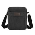 thumbnail image 1 of Men's Canvas Crossbody Bag, Medium Size Korean Style Casual Shoulder Bag, Large Capacity Lightweight for Walking Exercise Daily Commute Travel, 1 of 6