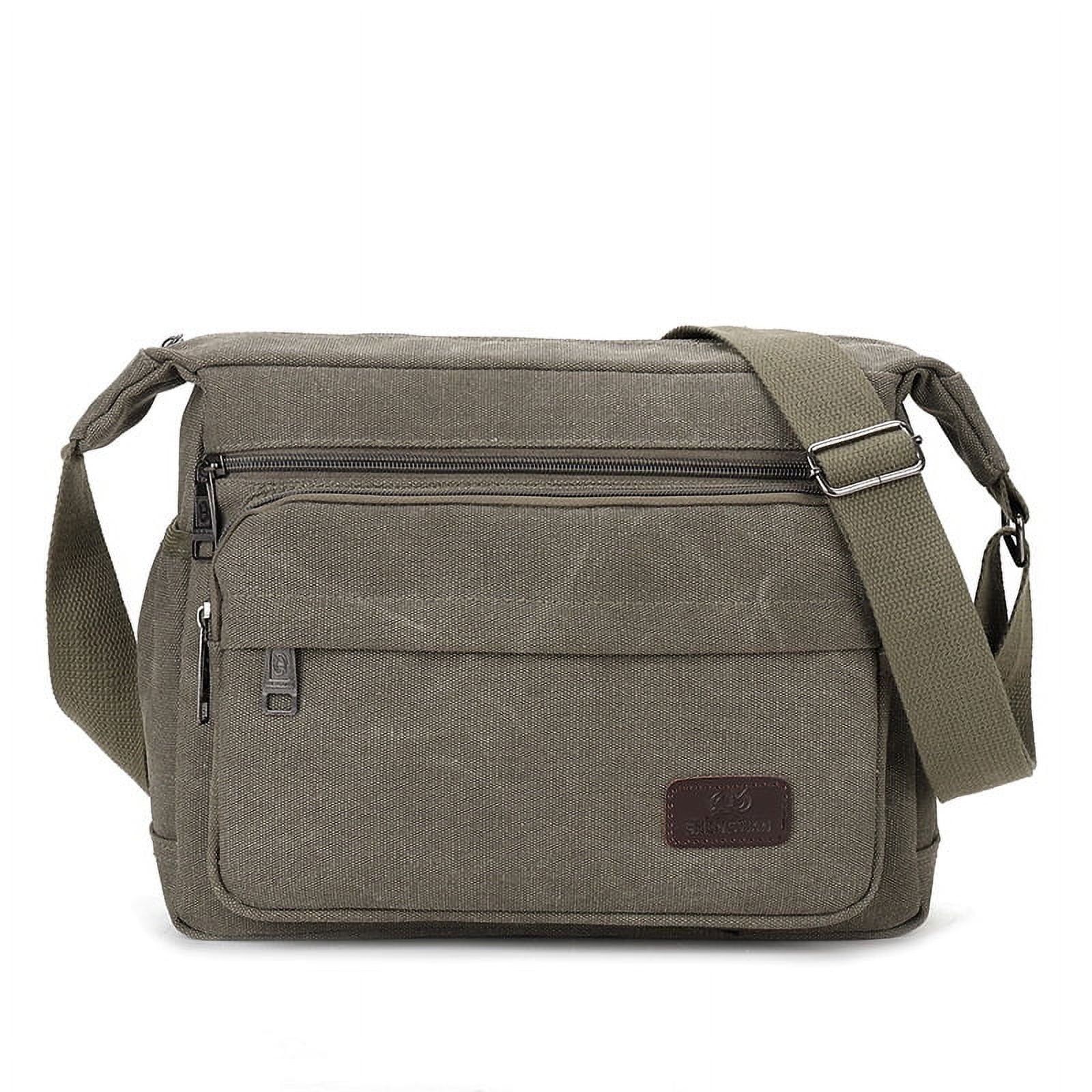 Men's Canvas Crossbody Shoulder Bags Men Small Sling Messenger Bag