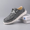 thumbnail image 1 of Men's Canvas Slip-On Loafers Breathable Lightweight Casual Shoes Comfortable, 1 of 4