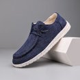 thumbnail image 1 of Men's Canvas Slip-On Loafers Breathable Lightweight Casual Shoes Comfortable, 1 of 4
