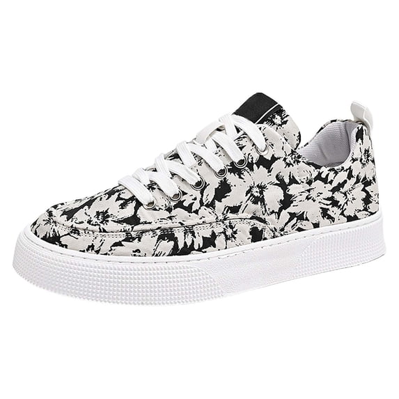 Men's Canvas Sneakers Fashion Lđw Top Walking Shoes Comfort Casual Sport Shoes Lightweight Flat Trainers Shoes Breathable Jogging Skate Shoes for Summer and Autumn