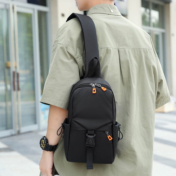 Men's Canvas Sports Waist Bag Casual Fashion Large Capacity Storage Waist Bag