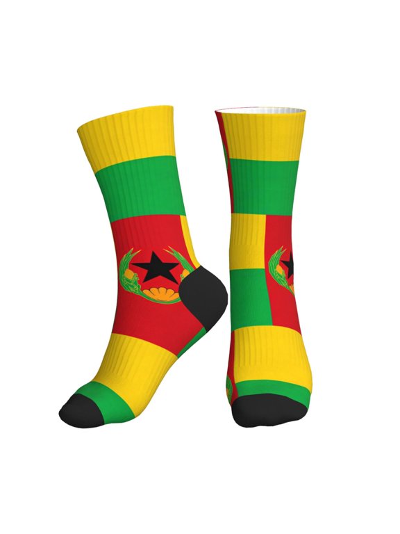 Men's Cape Verde Flag Novelty Athletic Socks Women's Digital Printing Funky Patterned Crew Socks