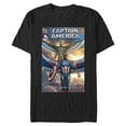 thumbnail image 1 of Men's Captain America: Brave New World Falcon and Captain America Comic Book Cover  Graphic T-Shirt, 1 of 5