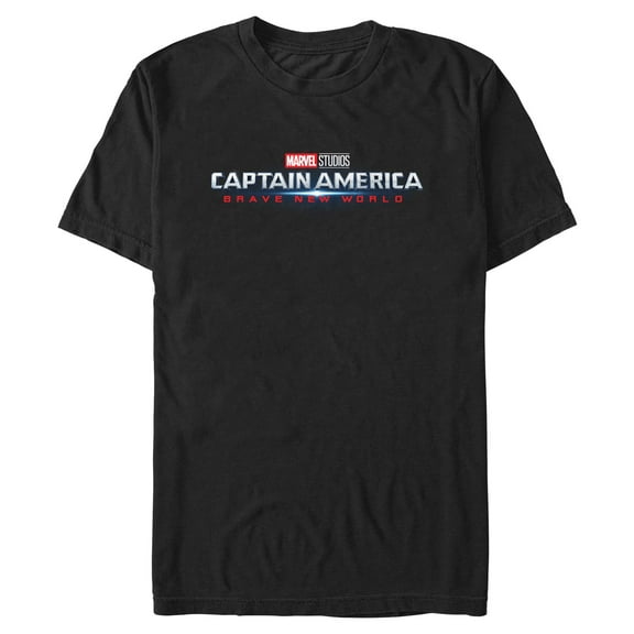 Men's Captain America: Brave New World Official Movie Logo Graphic T-Shirt