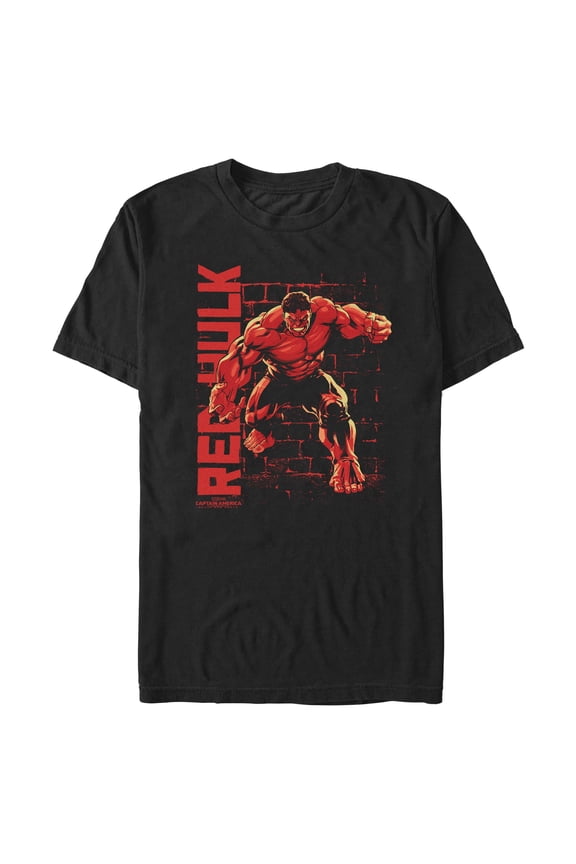Men's Captain America: Brave New World Red Hulk Poster Graphic T-Shirt